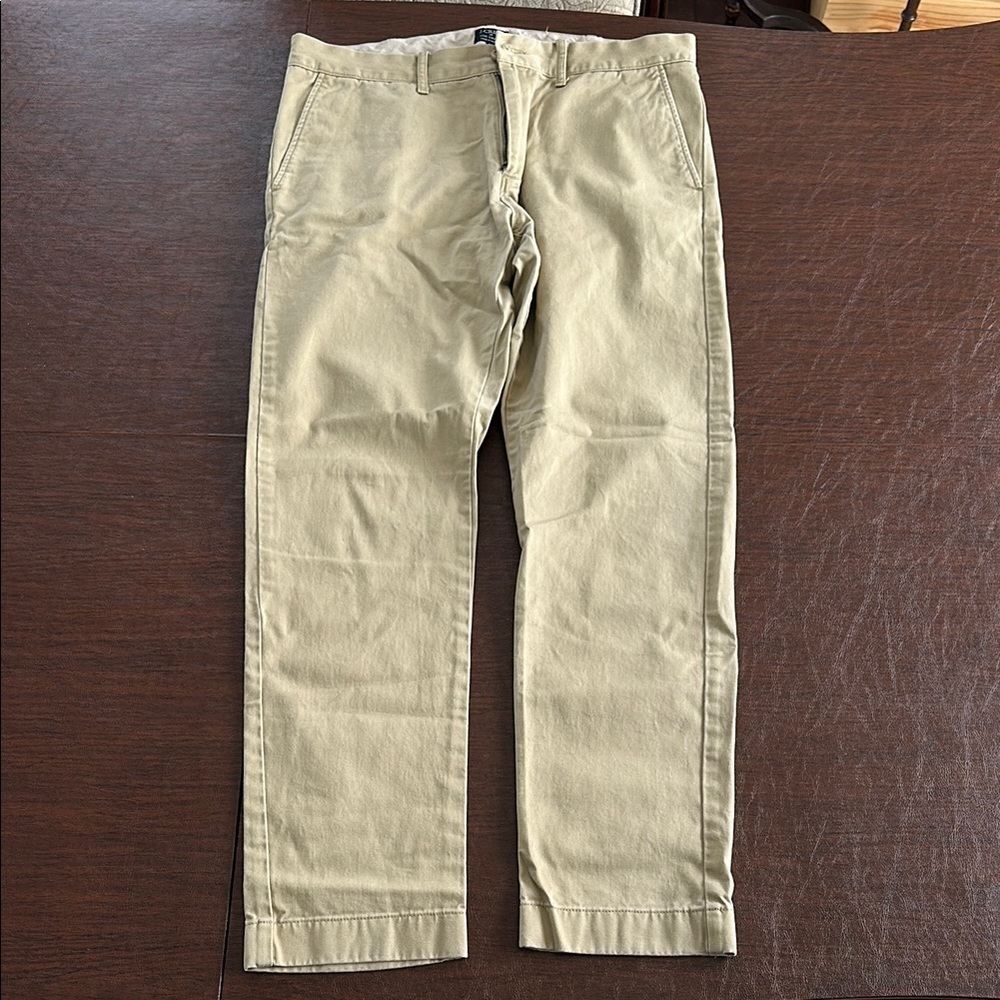 Jcrew Khakis with Straight Leg and Flat Front